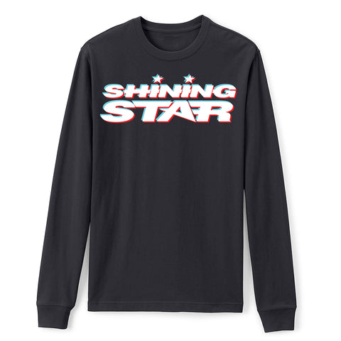 Black Long Sleeve with 3D Shining Star Logo