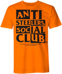 Anti Steelers Social Club Tee Orange